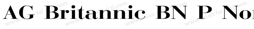 AG Britannic BN P Normal字体转换